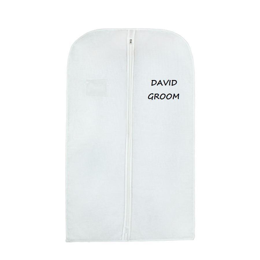 Personalised Men Suit Cover Bags 40" inches Wedcova UK Ltd