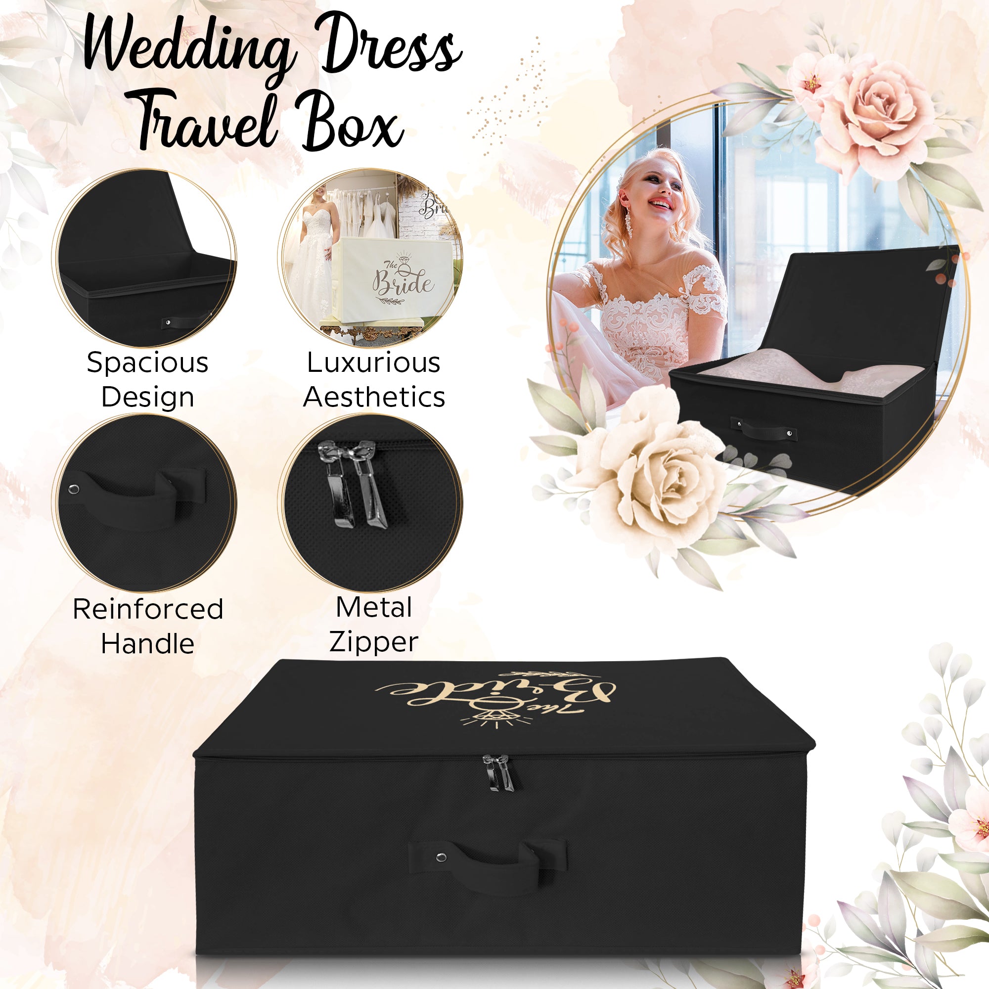 Printed with Your Logo Wedding Dress Travel Storage Boxes