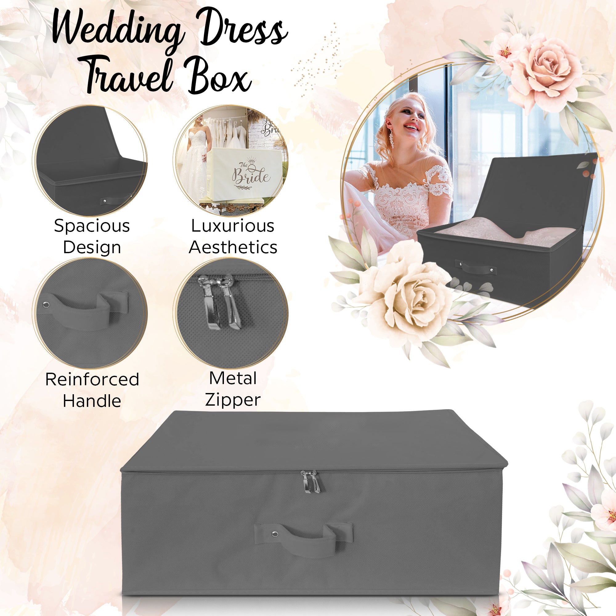 Wedding Dress Travel Storage Boxes Medium & Large Size