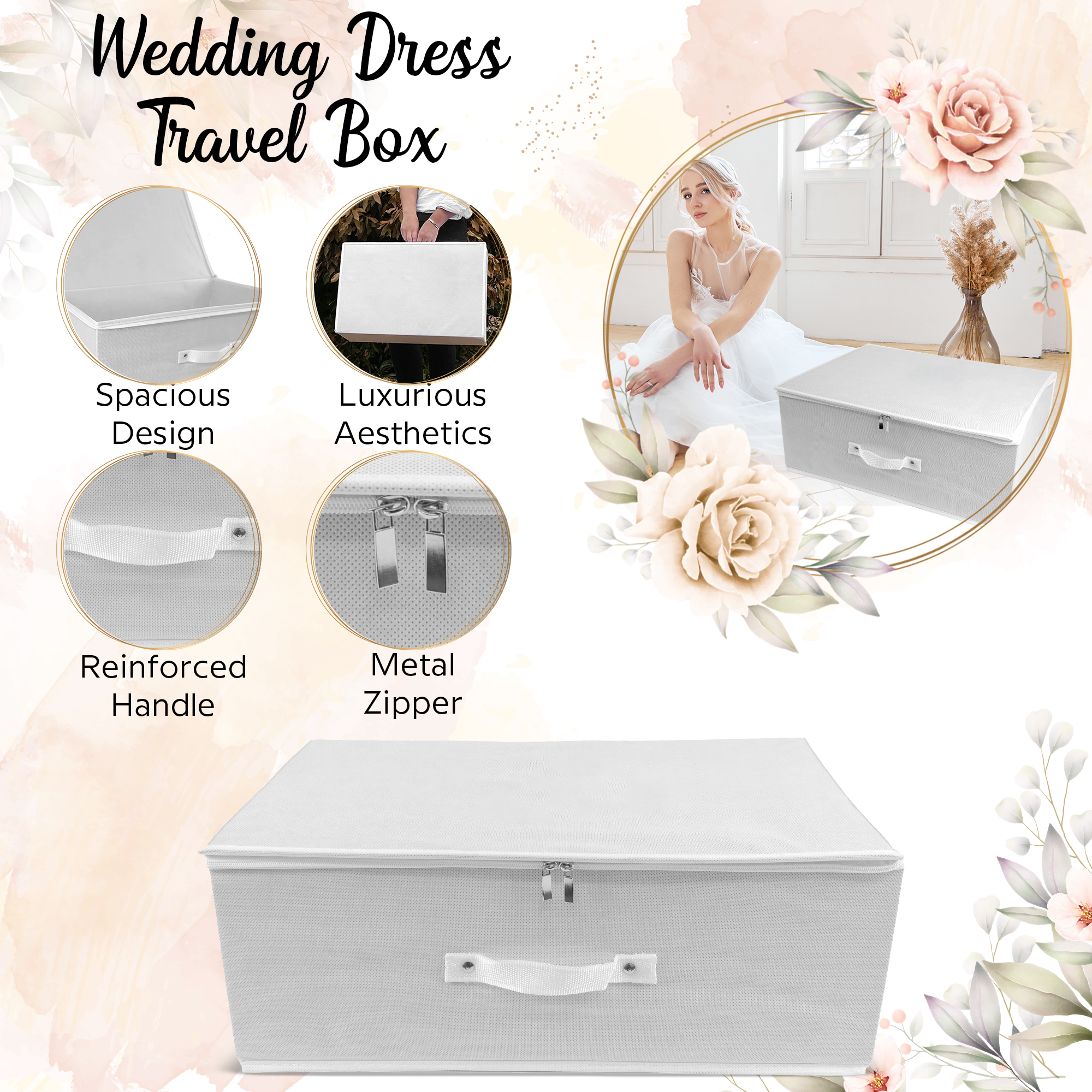 Wedding Dress Travel Storage Boxes Medium & Large Size