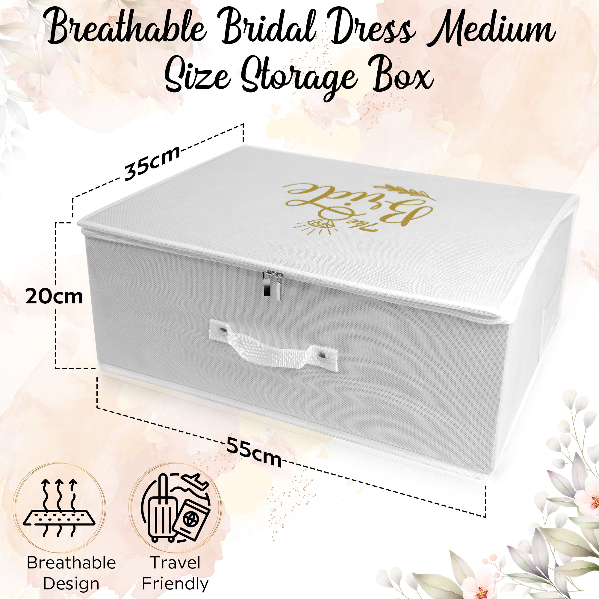 Printed with Your Logo Wedding Dress Travel Storage Boxes