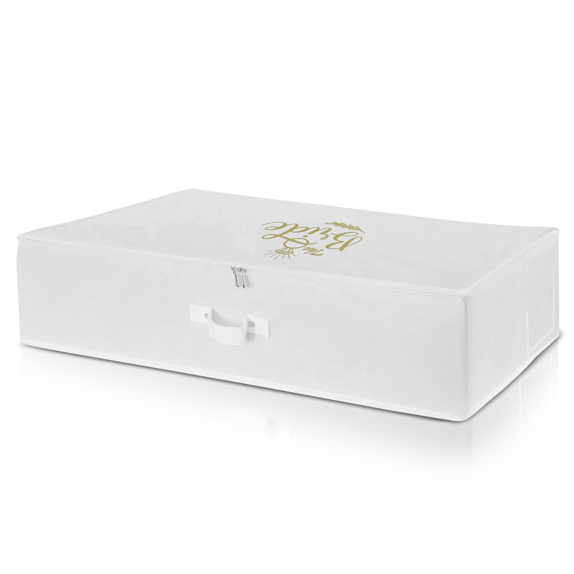 The Bride Printed White Wedding Dress Cover Bag Travel Storage box