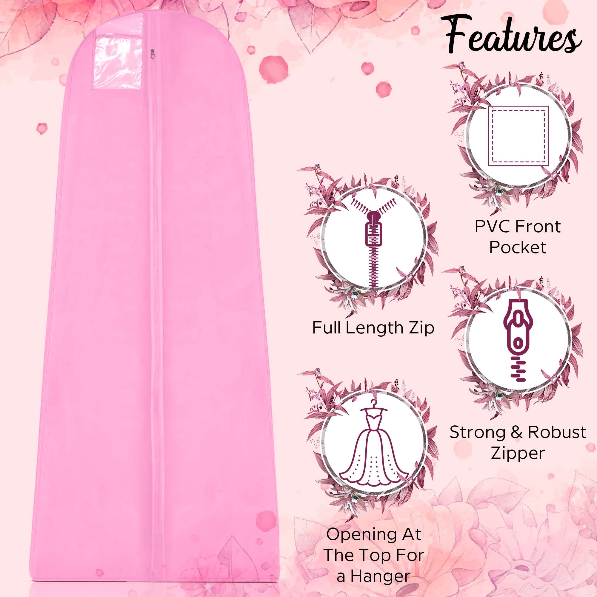 Extra Large 15" Gusset Bridal Dress Cover Bags