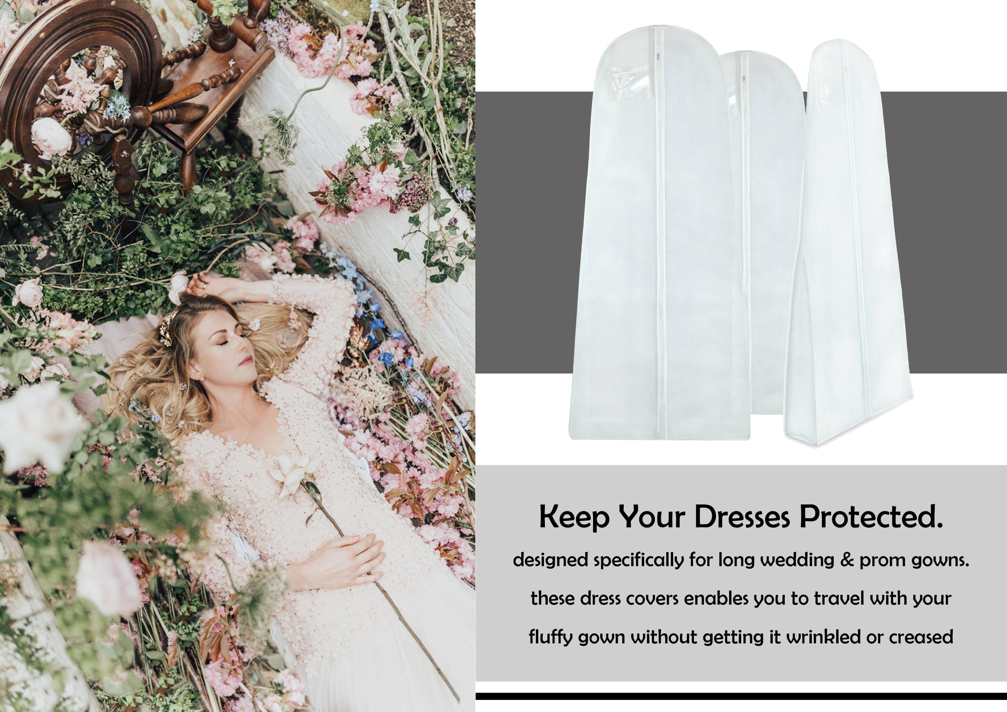 Standard 8" Gusset Bridal Dress Cover Bags - Wedcova UK Ltd
