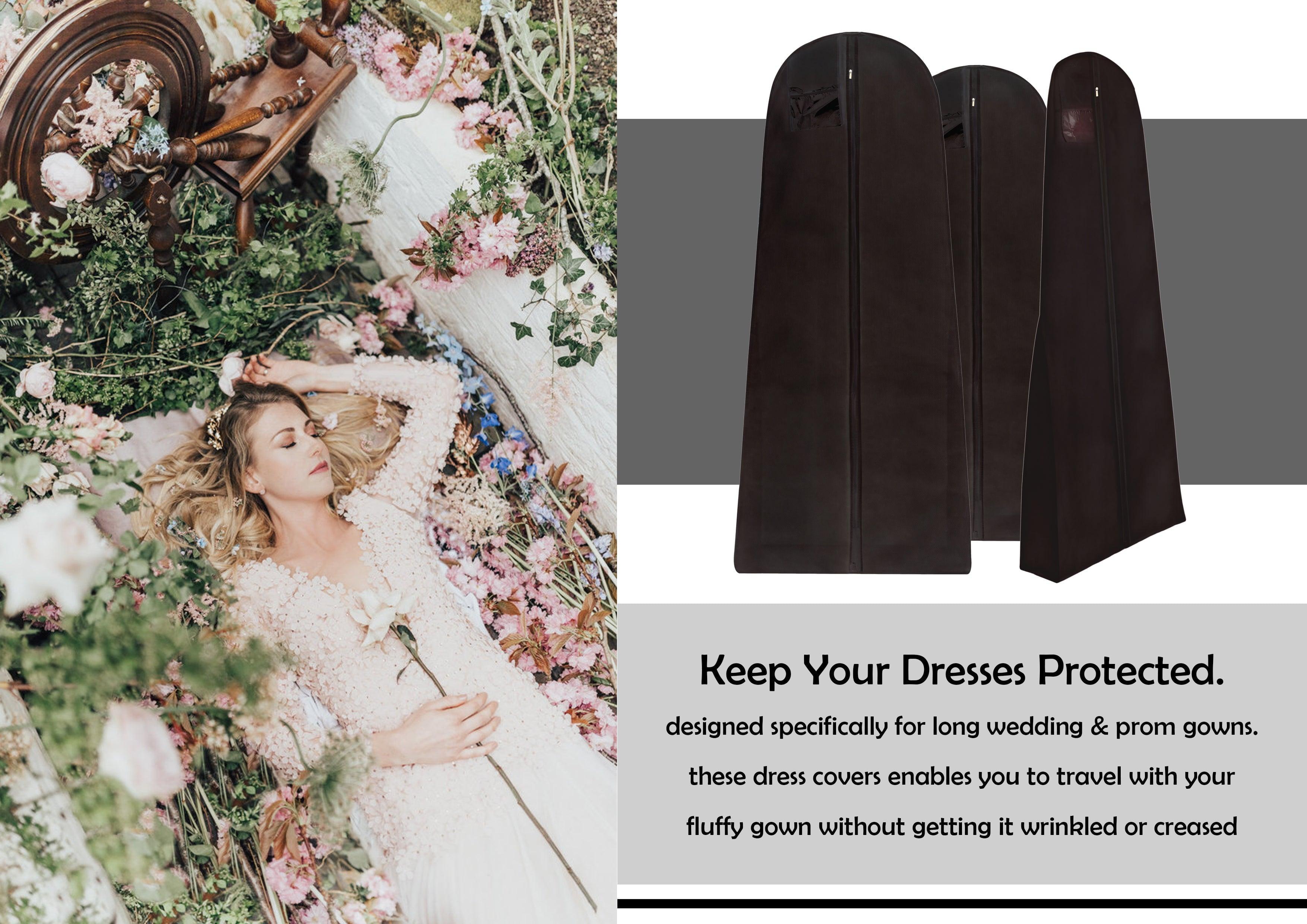 Extra Large 15" Gusset Bridal Dress Cover Bags - Wedcova UK Ltd