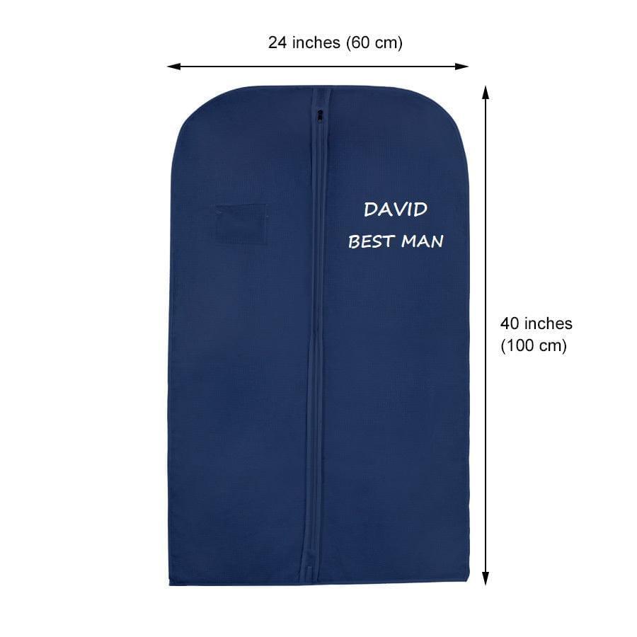 Personalised Men Suit Cover Bags 40 inches